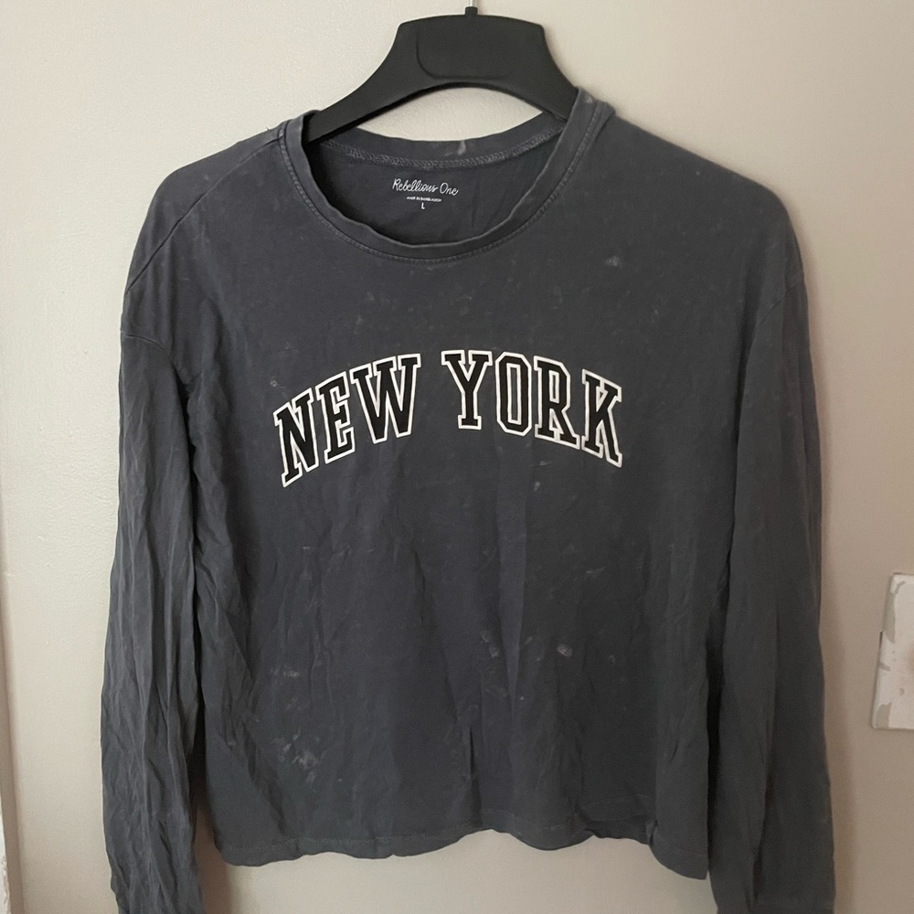 NY distressed shirt